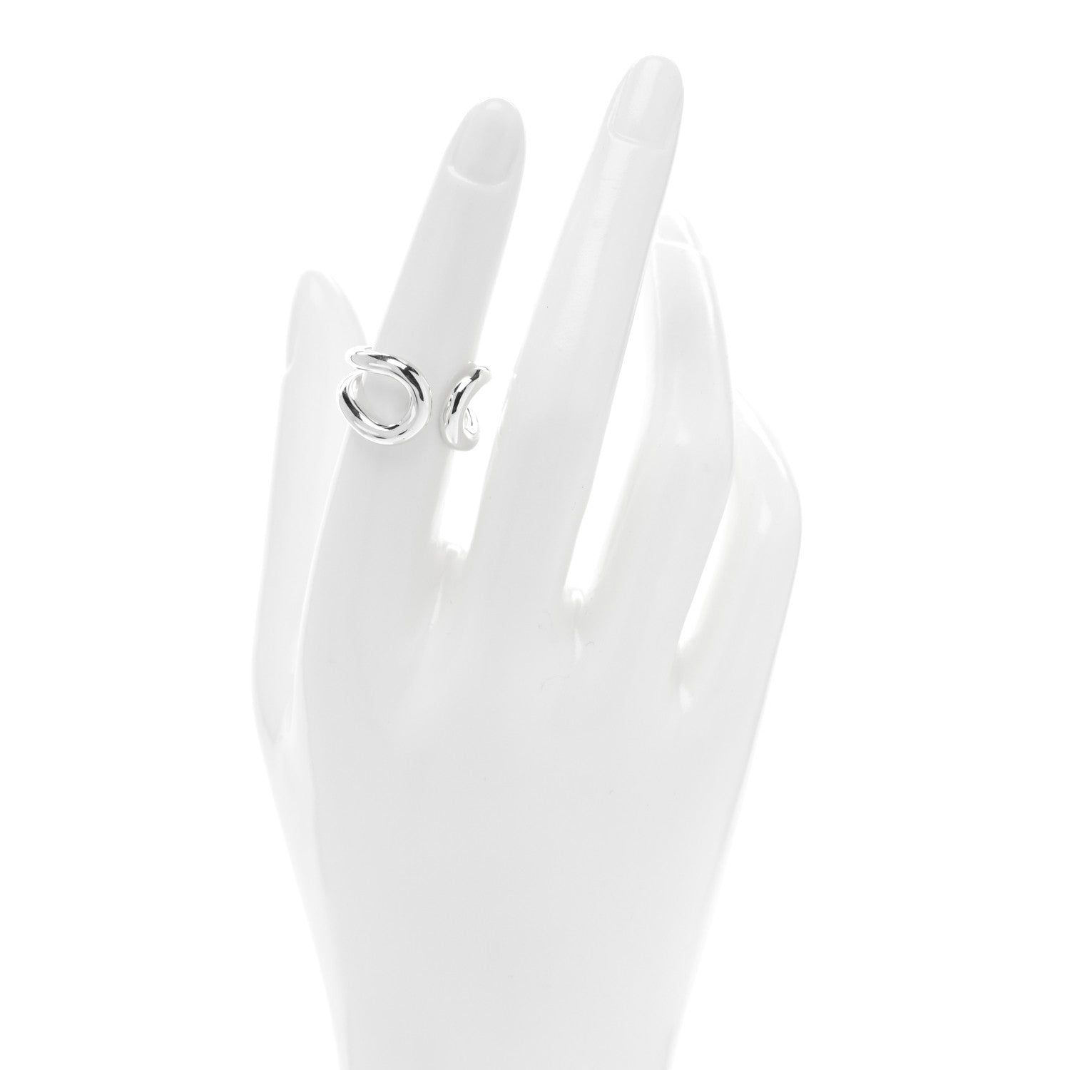 Hermes Sterling Silver Lima Ring 52 6 2 of 5