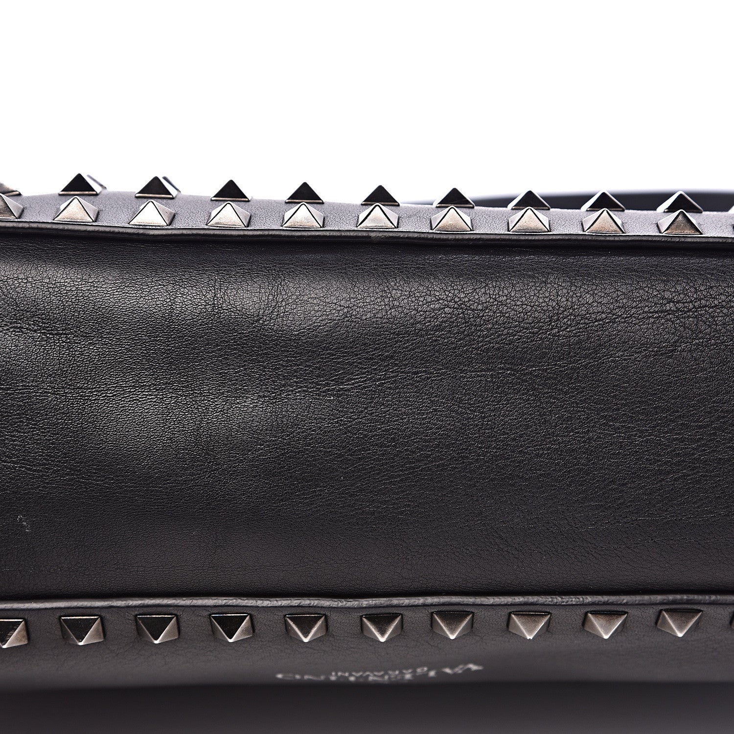 Valentino Garavani Calfskin Large Rockstud All Over Flip-Lock Messenger Bag Black 9 of 20