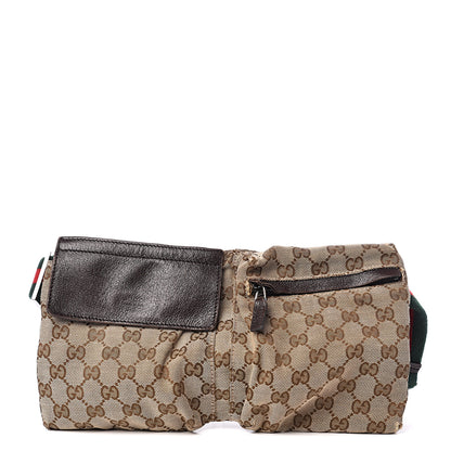 Gucci Monogram Web Belt Bag Dark Brown 1 of 12