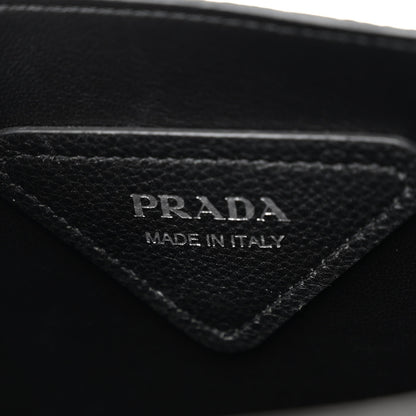 Prada Vitello Daino Soft Medium Dynamique Tote Black 6 of 9