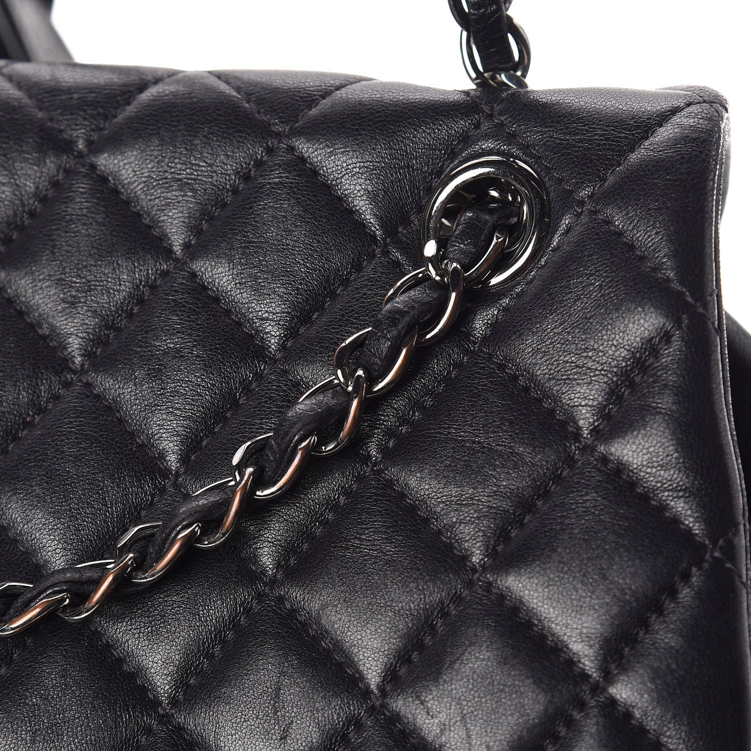 Chanel Calfskin Quilted Large Urban Spirit Backpack Navy 12 of 12