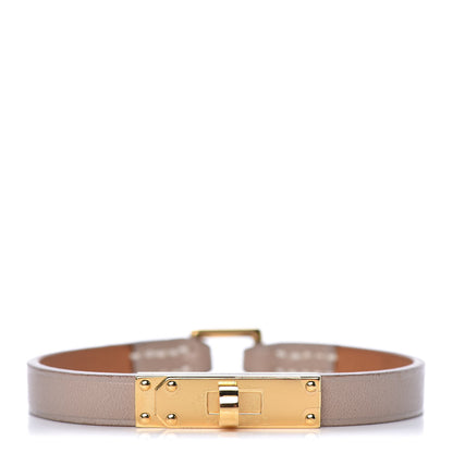 Hermes Tadelakt Micro Kelly Bracelet M Argile 1 of 6