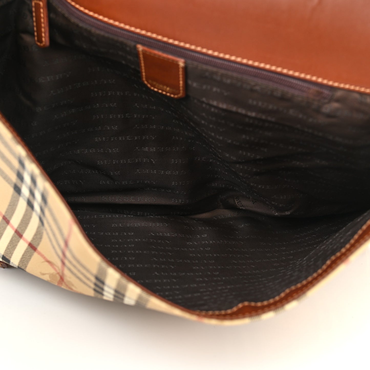 Haymarket Check Messenger Bag Brown