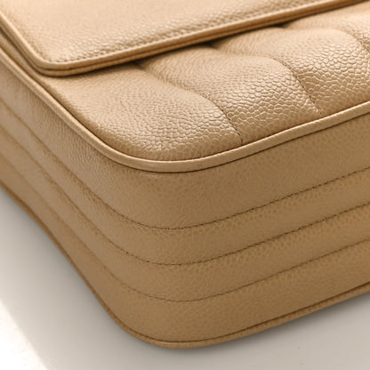 Chanel Caviar Vertical Quilt Camera Bag Beige 10 of 15