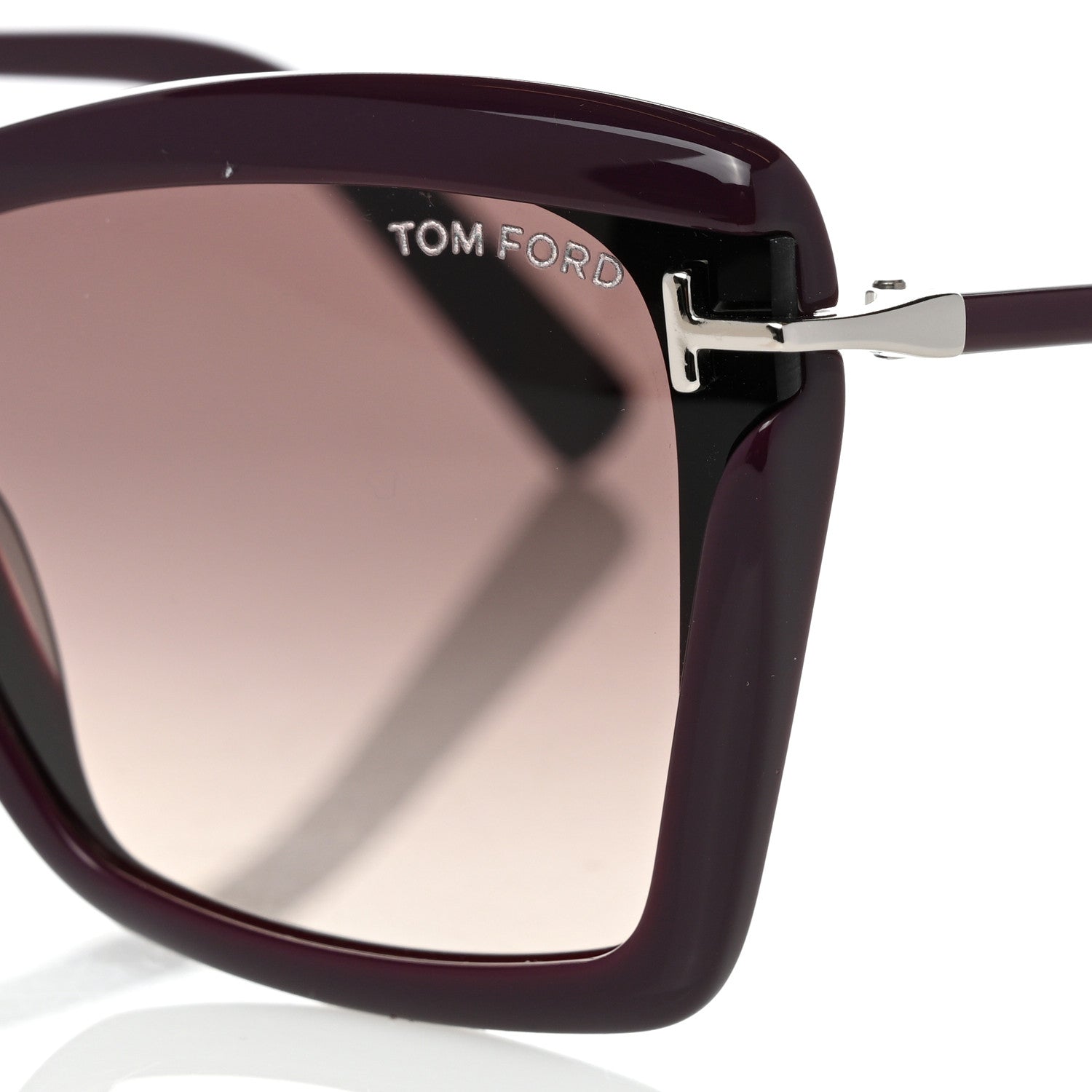 Tom Ford Leah Cat Eye Sunglasses TF849 Purple 5 of 8