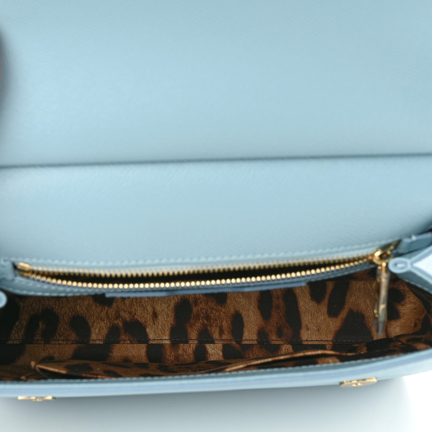 Dauphine Calfskin Miss Sicily Satchel Light Blue