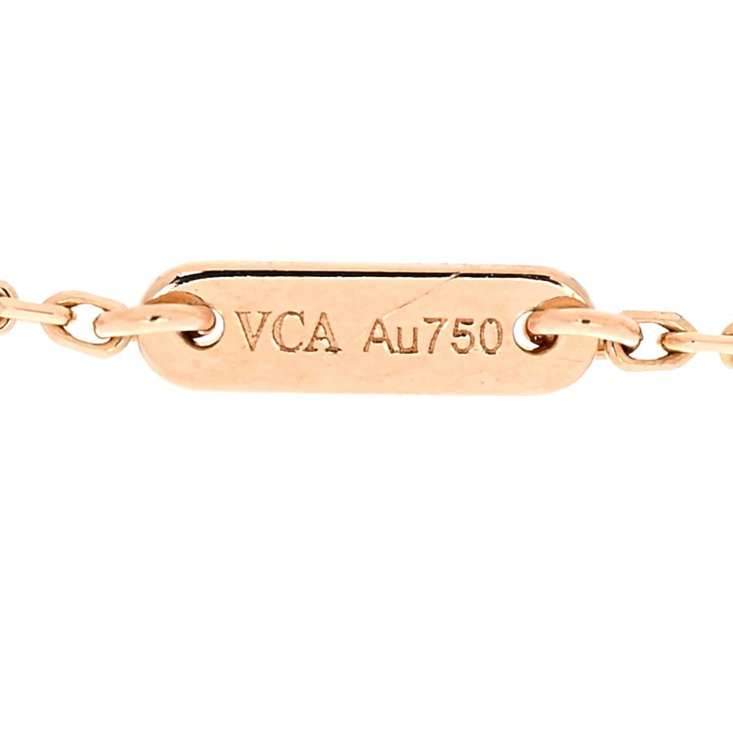 Van Cleef & Arpels 18K Rose Gold Carnelian Sweet Alhambra Bracelet 6 of 7
