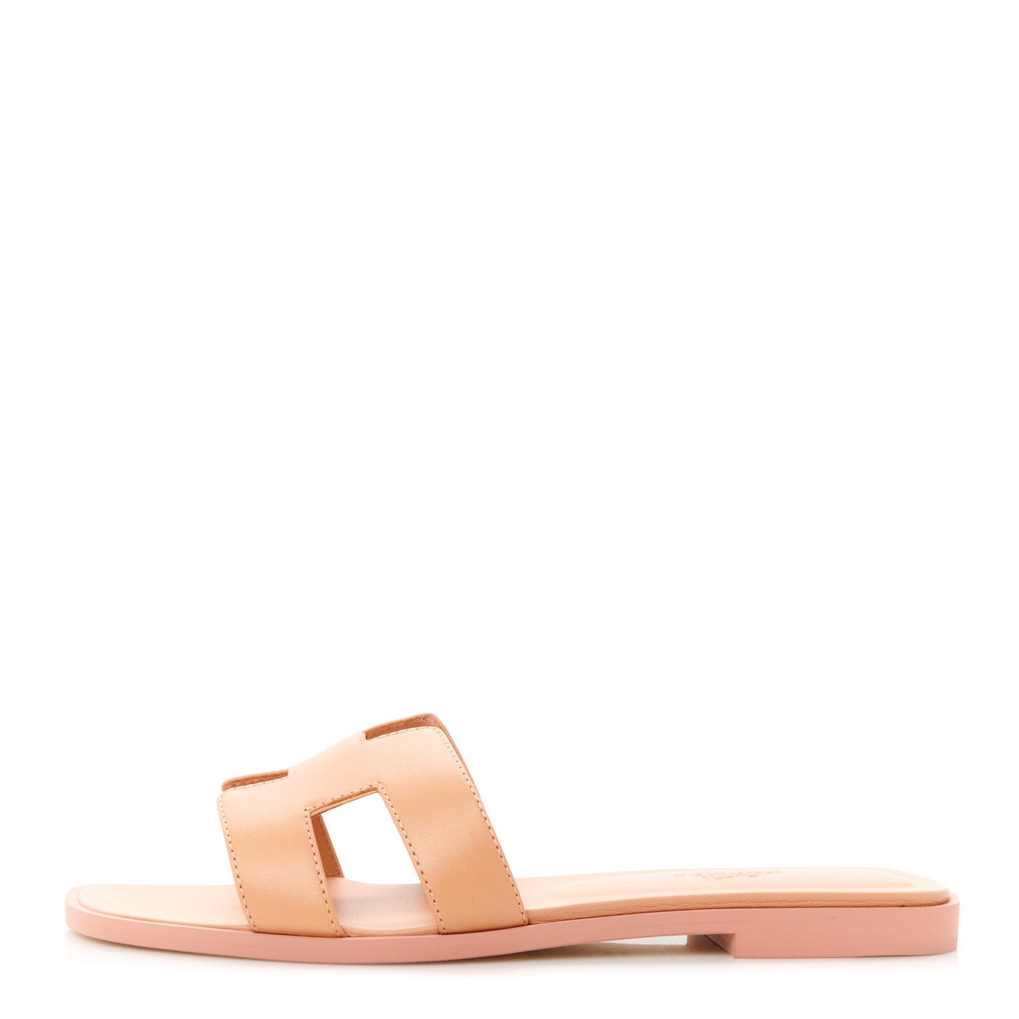 Box Calfskin Oran Sandals 36.5 Granit Rose