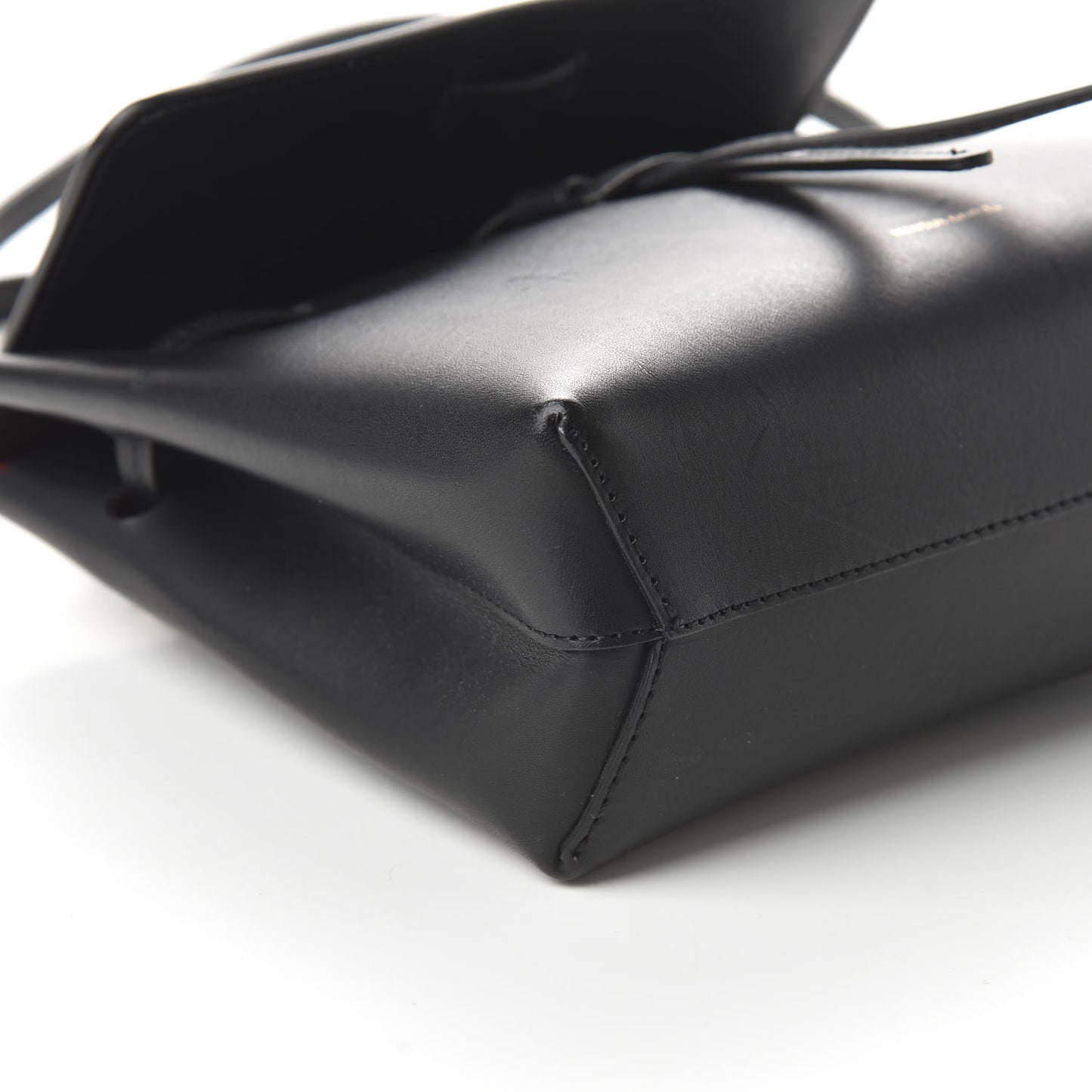Calfskin Mini Mini Lady Bag Black Flamma