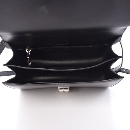 Prada Saffiano City Calfskin Studded Elektra Shoulder Bag Black Fuoco 6 of 12