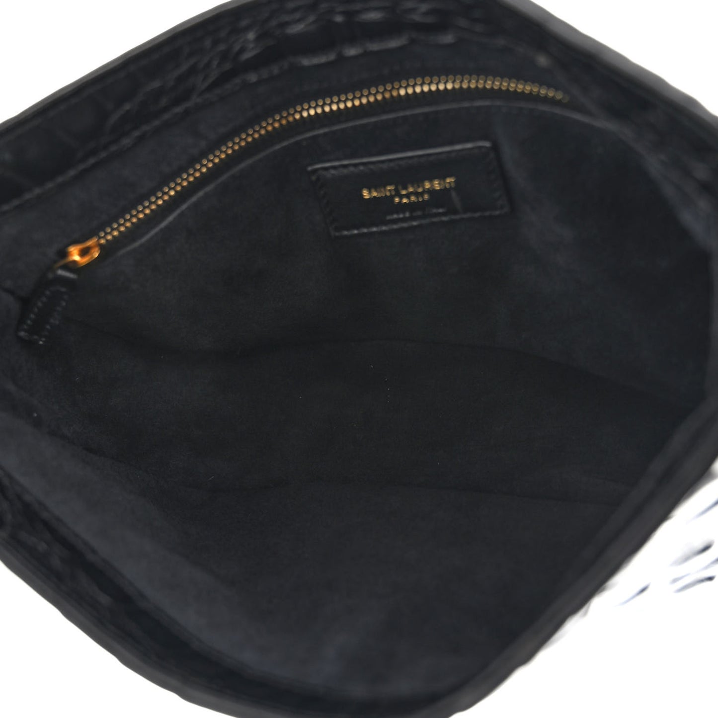 Calfskin Crocodile Embossed LE 5 A 7 Hobo Black