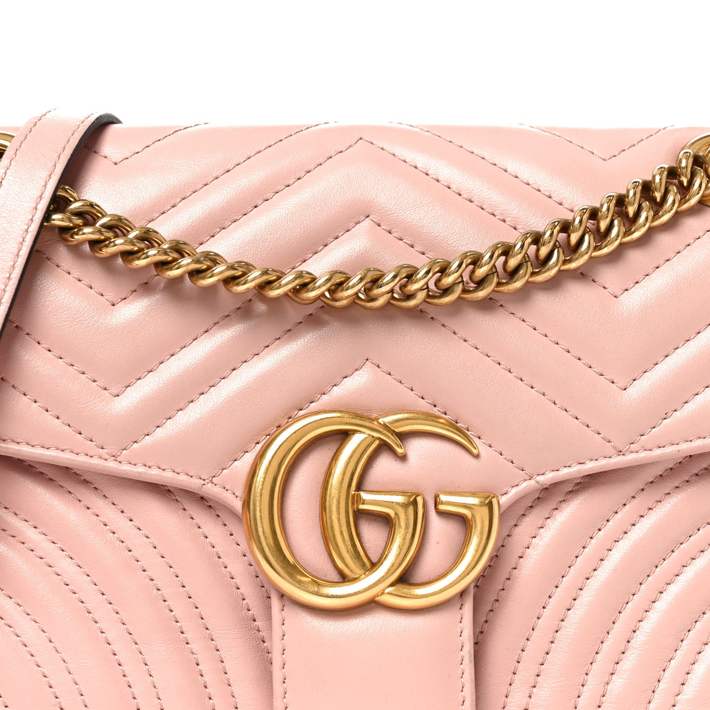 Calfskin Matelasse Small GG Marmont Shoulder Bag Perfect Pink Perfect Pink