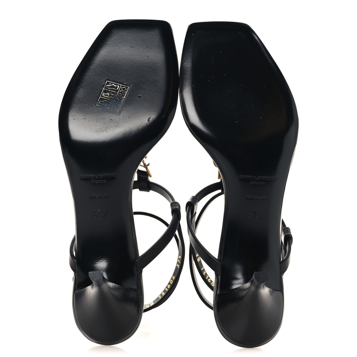 Calfskin Cassandra 60 Sandals 37.5 Black