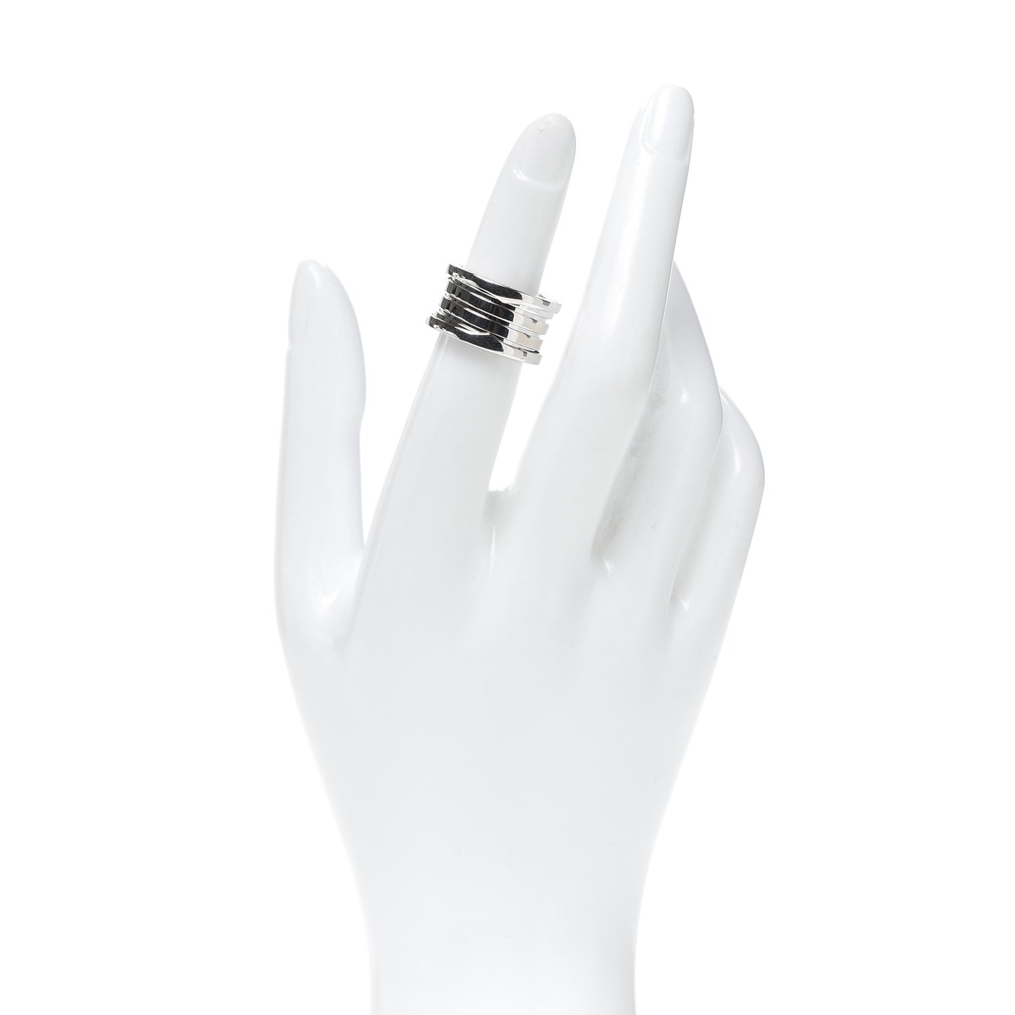 18K White Gold B.Zero1 Four-Band Ring 50 5.5