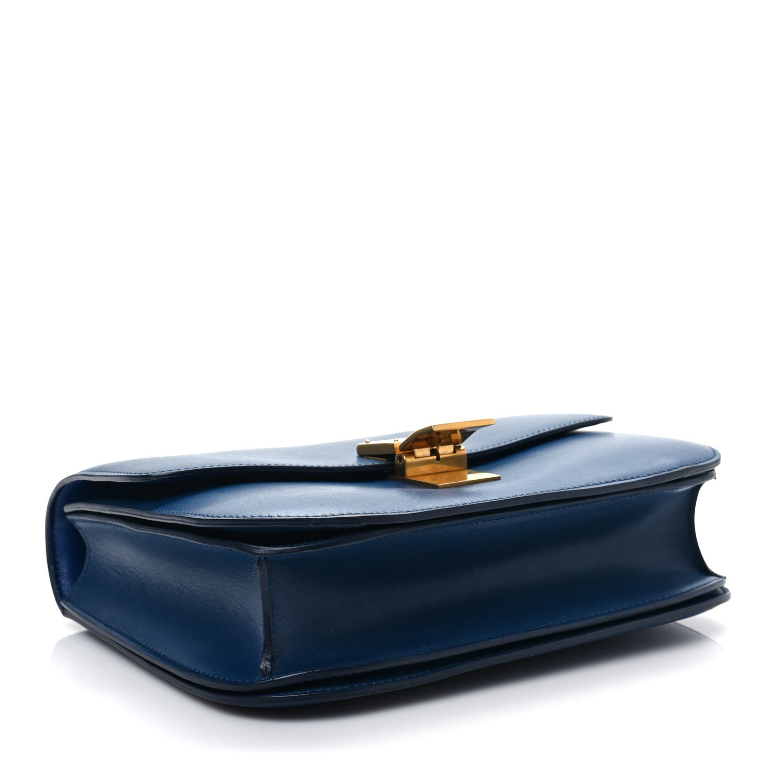 Celine Box Calfskin Medium Classic Box Flap Bag Deepsea 4 of 12