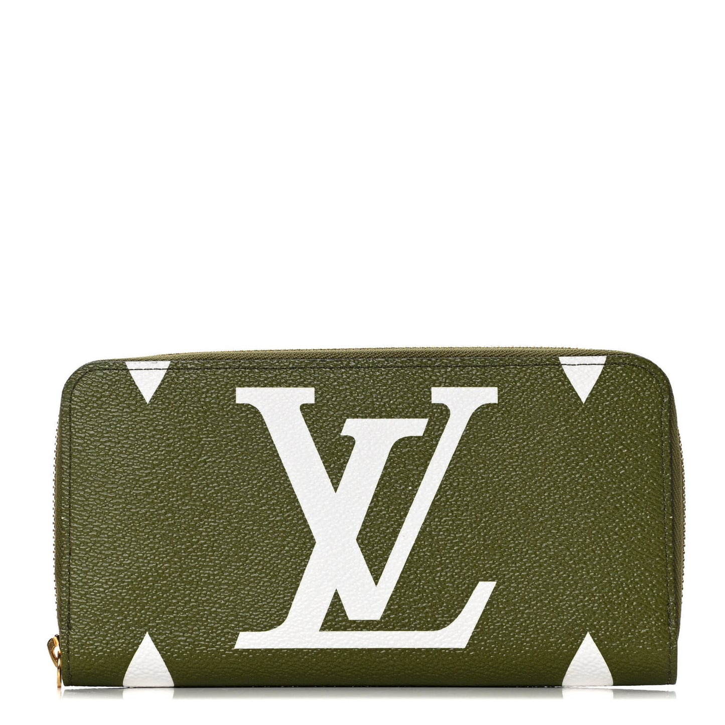 Monogram Giant Zippy Wallet Kaki White