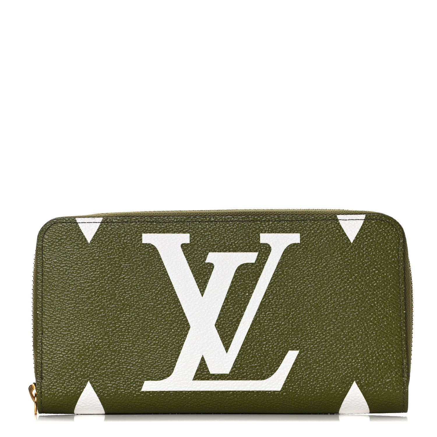 Louis Vuitton Monogram Giant Zippy Wallet Kaki White 1 of 6