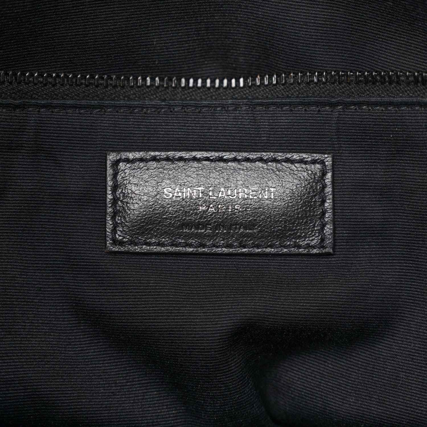 Saint Laurent Lambskin Quilted Monogram Monochrome Medium Loulou Puffer Chain Satchel Black 6 of 11