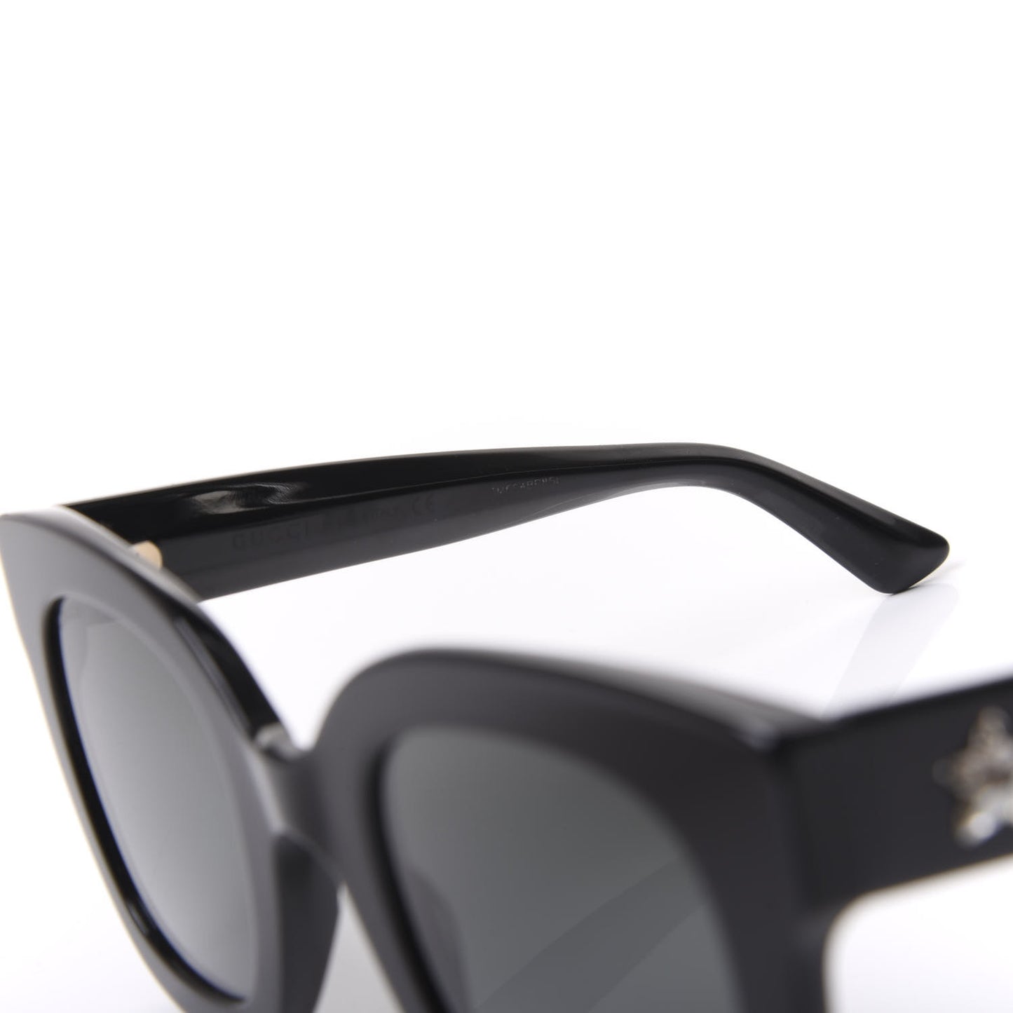 Round Frame Star Sunglasses GG0208S Black