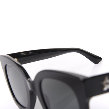 Gucci Round Frame Star Sunglasses GG0208S Black 5 of 7