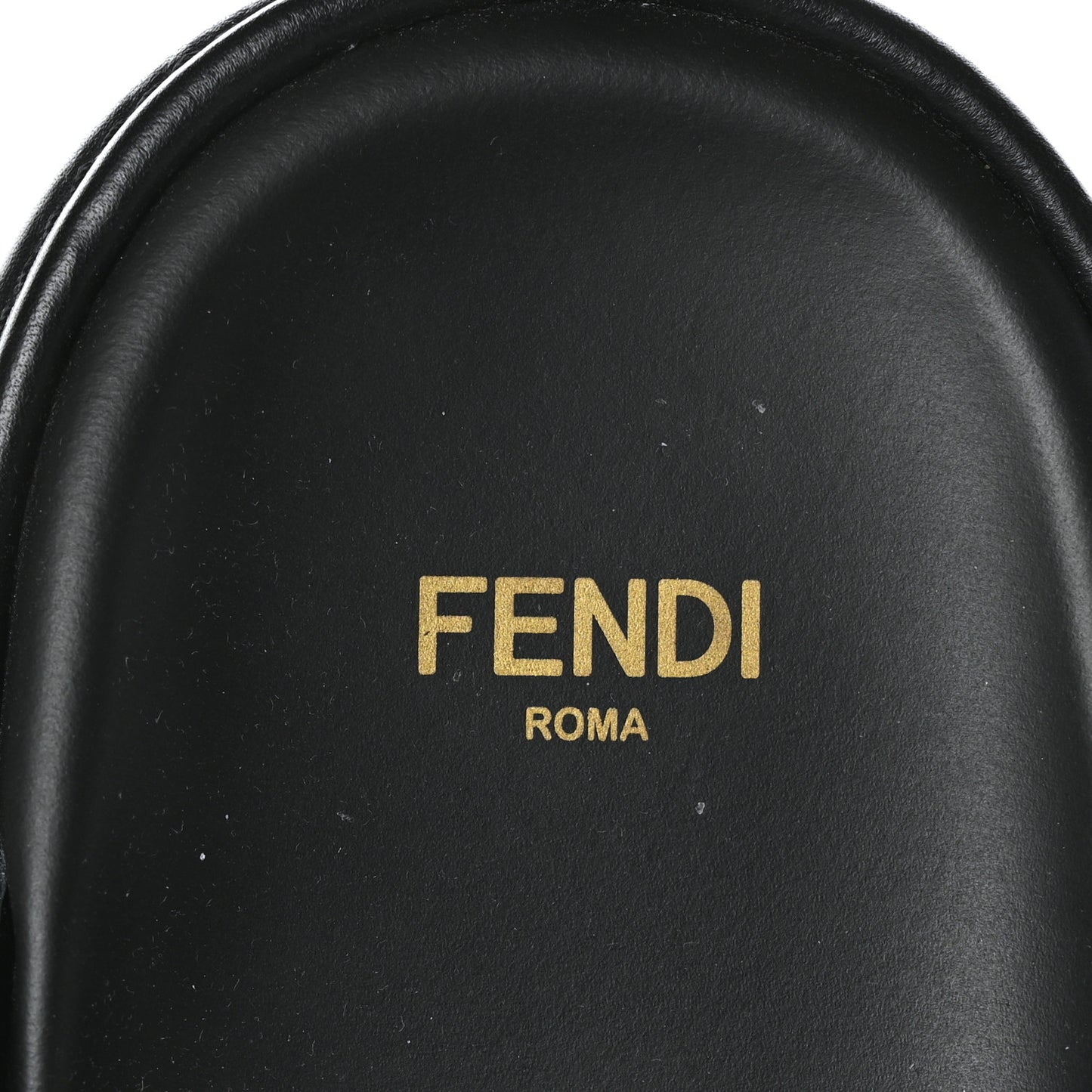 Vitello Womens Fendigraphy Slide Sandals 41 Black