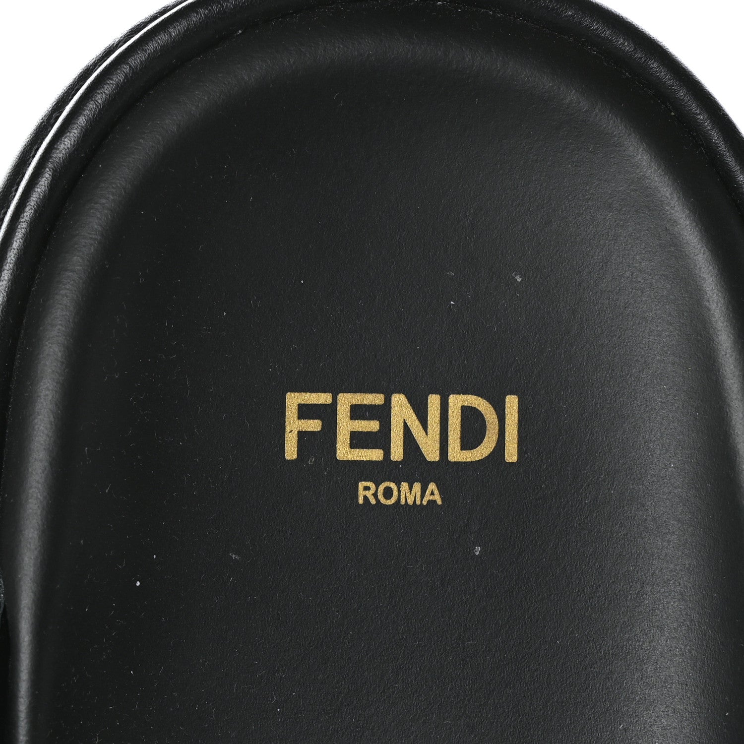 Fendi Vitello Womens Fendigraphy Slide Sandals 41 Black 6 of 7