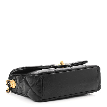 Chanel Caviar Quilted Small Twist Your Buttons Flap Black 4 of 11