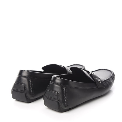 Louis Vuitton Calfskin Mens Monte Carlo Loafers 9.5 Black 4 of 8
