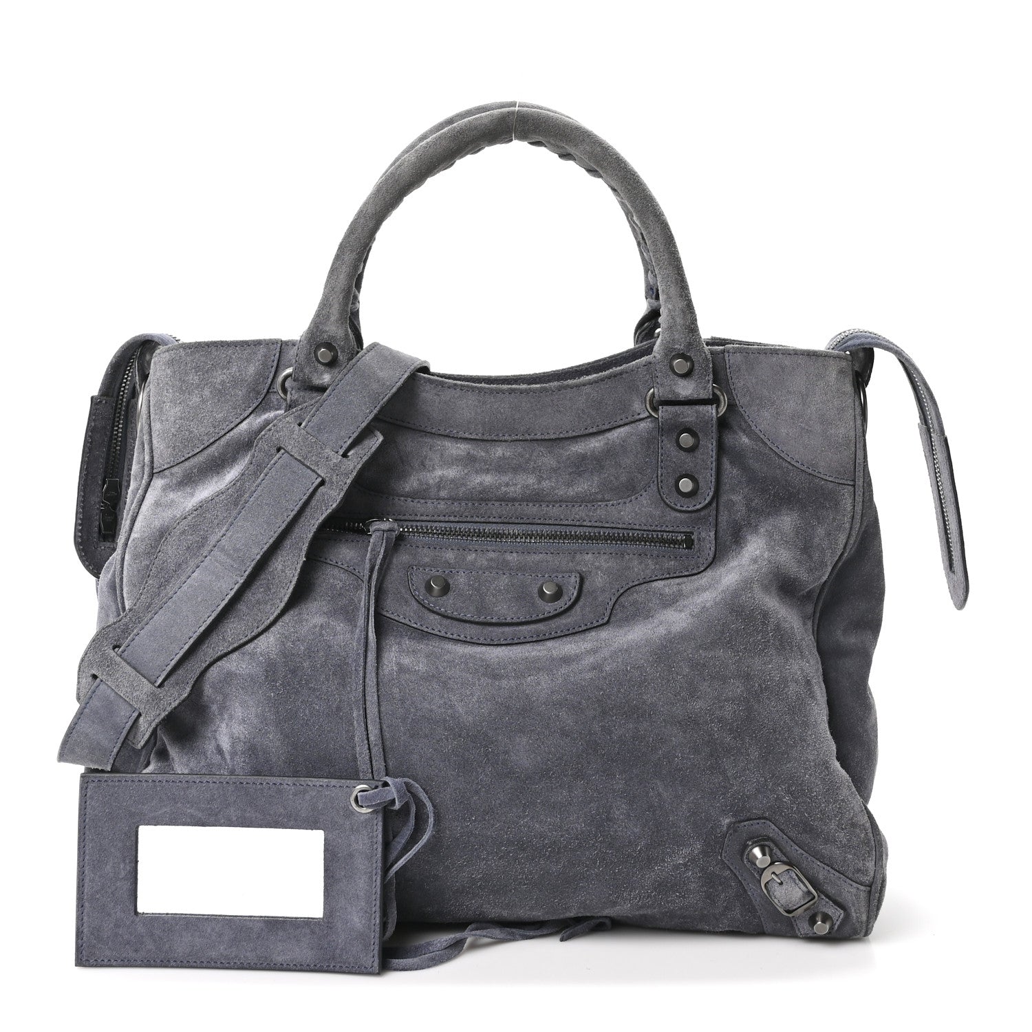 Balenciaga Baby Daim Suede Classic Hardware Velo Grey 3 of 11