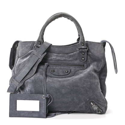 Balenciaga Baby Daim Suede Classic Hardware Velo Grey 3 of 11