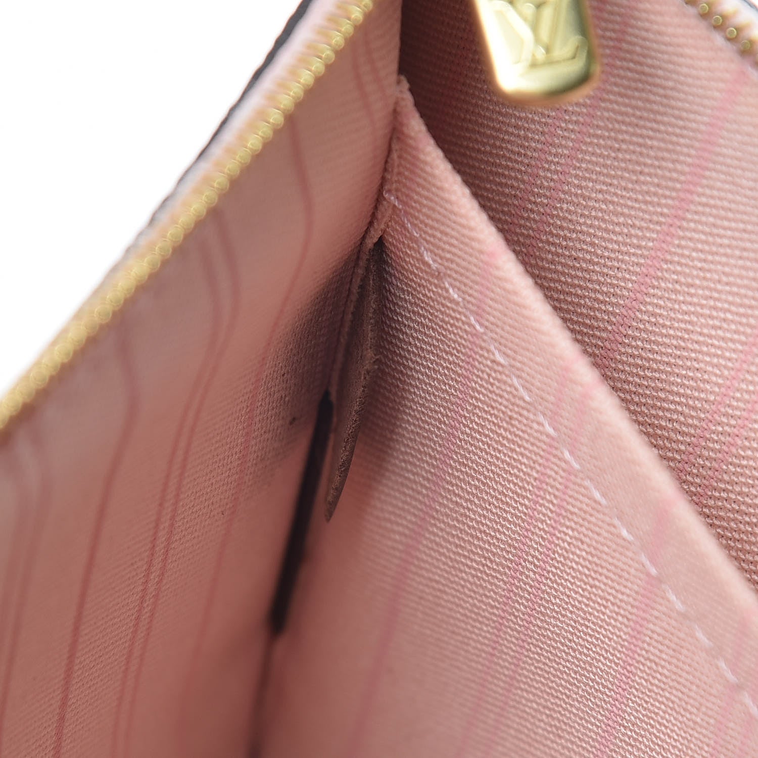 Louis Vuitton Damier Ebene Neverfull MM GM Pochette Rose Ballerine 8 of 9