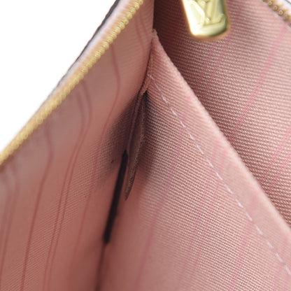 Louis Vuitton Damier Ebene Neverfull MM GM Pochette Rose Ballerine 8 of 9