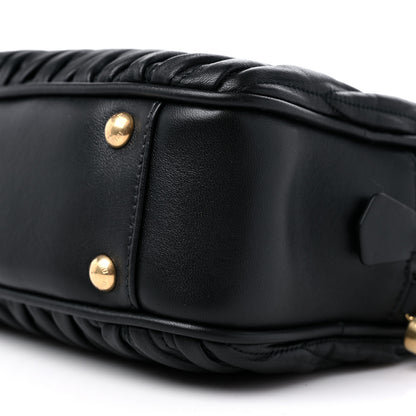 Miu Miu Nappa Matelasse Bauletto Top Handle Bag Black 8 of 8