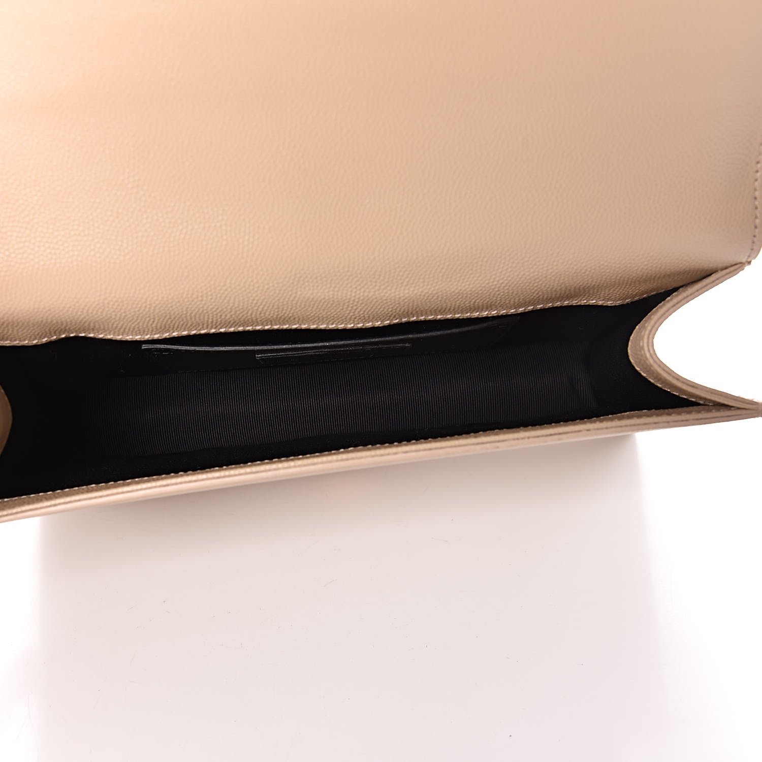 Saint Laurent Grain De Poudre Classic Kate Monogram Clutch Nude Powder 10 of 12