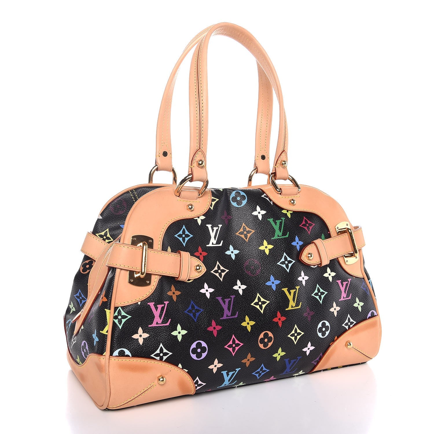 Louis Vuitton Monogram Multicolor Claudia Black 3 of 13