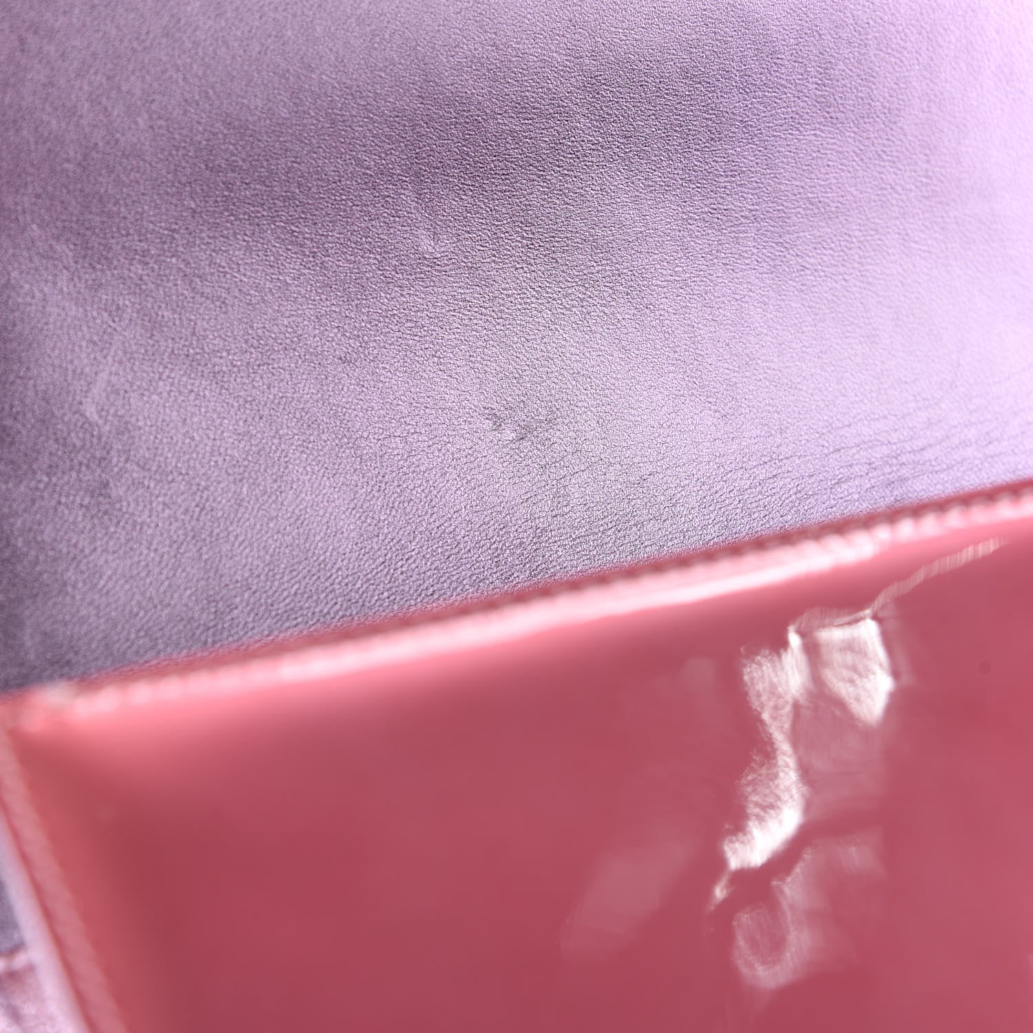 Chanel Metallic Patent Calfskin Quilted Medium Boy Flap Light Pink 11 of 11