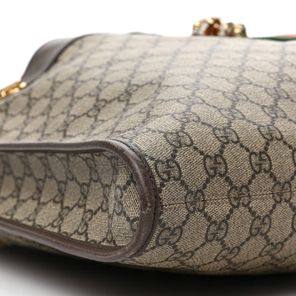 Gucci GG Supreme Monogram Large Rajah Chain Tote Beige New Acero 7 of 8
