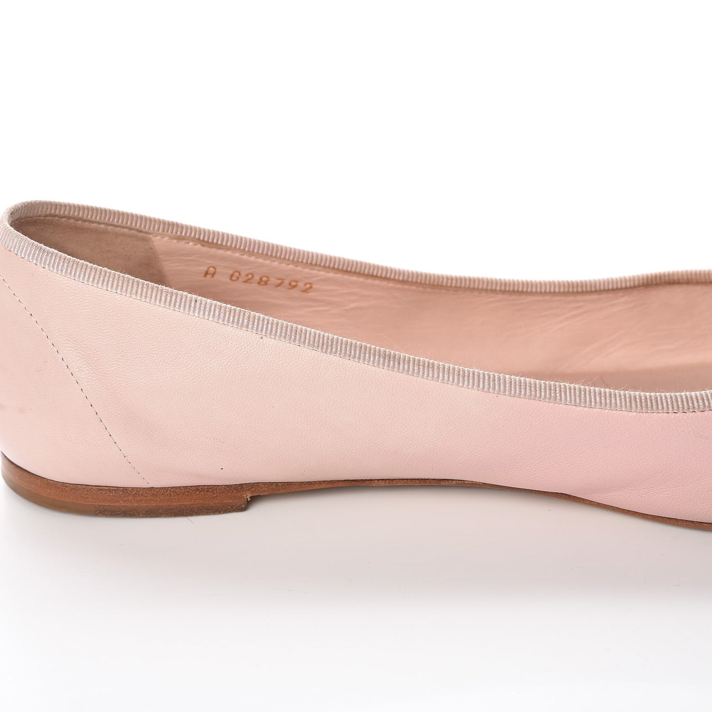 Lambskin Patent Cap Toe CC Ballerina Flats 40 Rose Clair