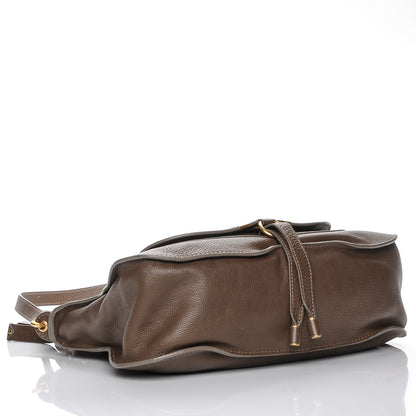 Chloe Calfskin Medium Marcie Satchel Brown Seed 4 of 7
