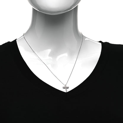 Roberto Coin 18K White Gold Diamond .39ctw Cross Pendant Necklace 2 of 6