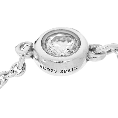 Tiffany Sterling Silver Diamond Elsa Peretti Diamonds by the Yard Ring 55 7.25 5 of 5