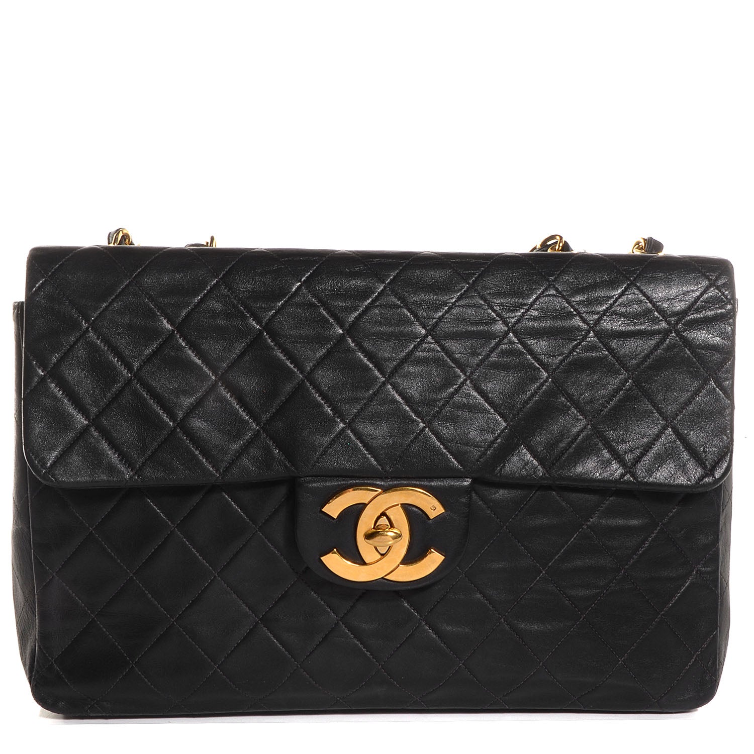 Chanel Lambskin XL Jumbo Flap Black 1 of 10