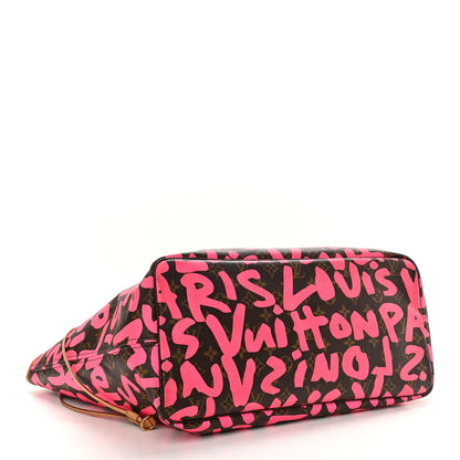 Louis Vuitton Monogram Graffiti Neverfull GM Fuchsia 4 of 11