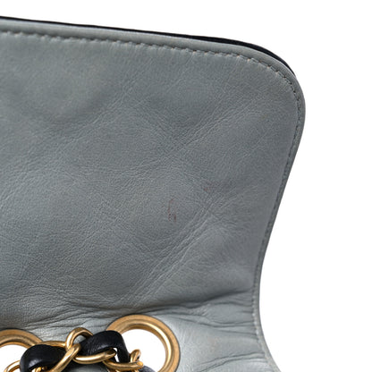 Chanel Lambskin Quilted Mademoiselle East West Flap Light Grey 13 of 15