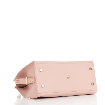 Saint Laurent Calfskin Monogram Small Cabas Pale Blush 4 of 8