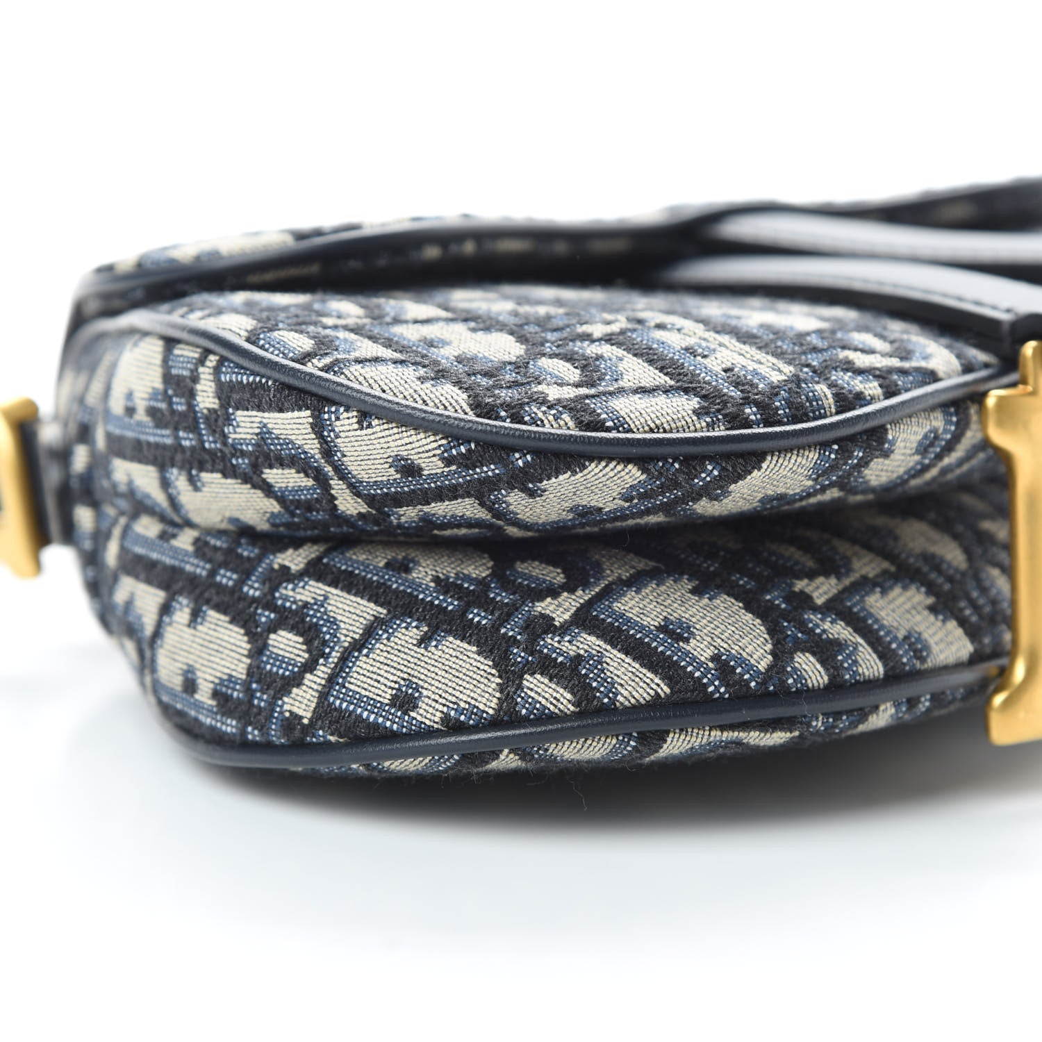 Christian Dior Oblique Mini Saddle Bag Blue 10 of 12