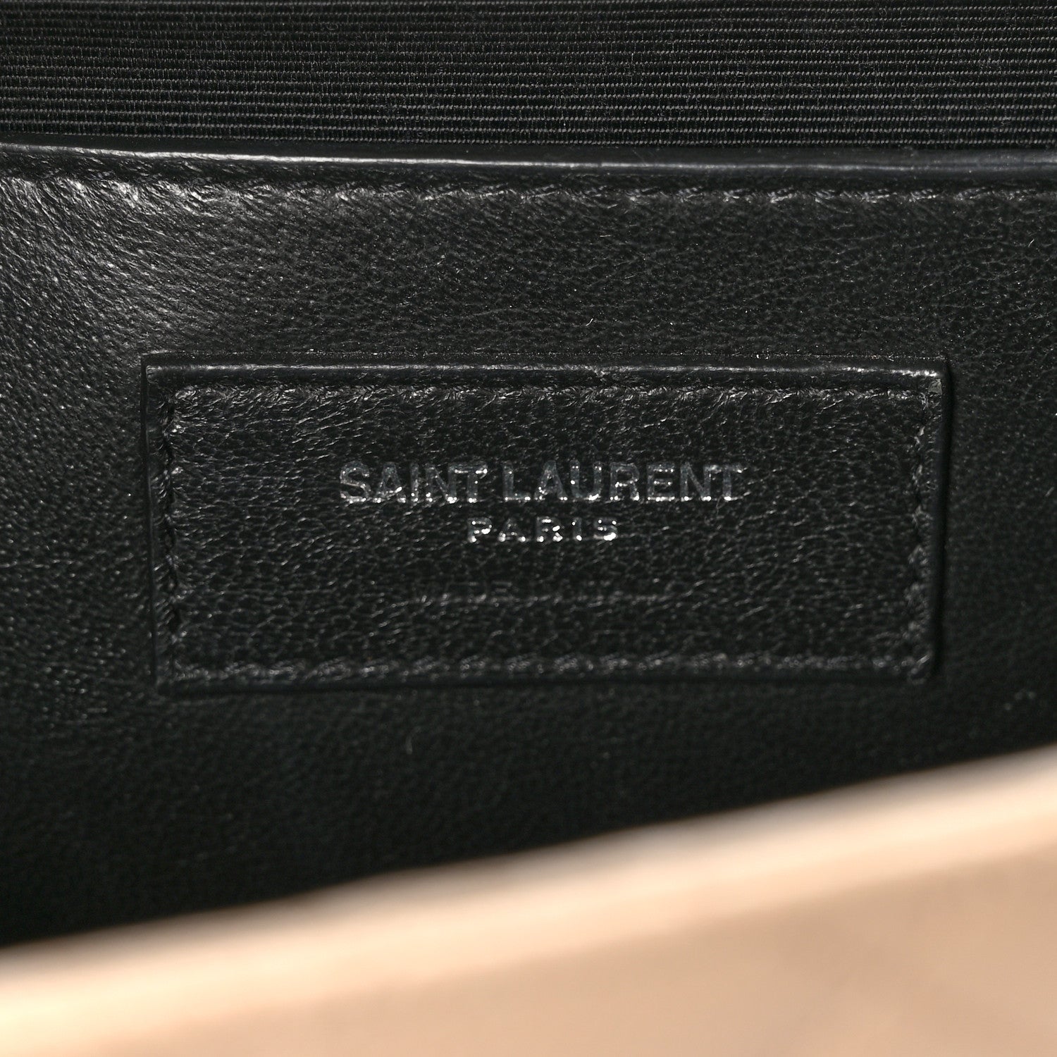 Saint Laurent Grain De Poudre Textured Mixed Matelasse Medium Triquilt Monogram Satchel Dark Beige 6 of 10