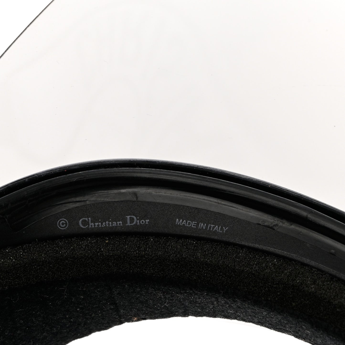 Mirrored DiorClub1 Sun Visor Black