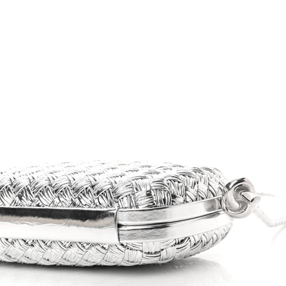 Bottega Veneta Metallic Calfskin Intrecciato Knot On Strap Silver 5 of 10