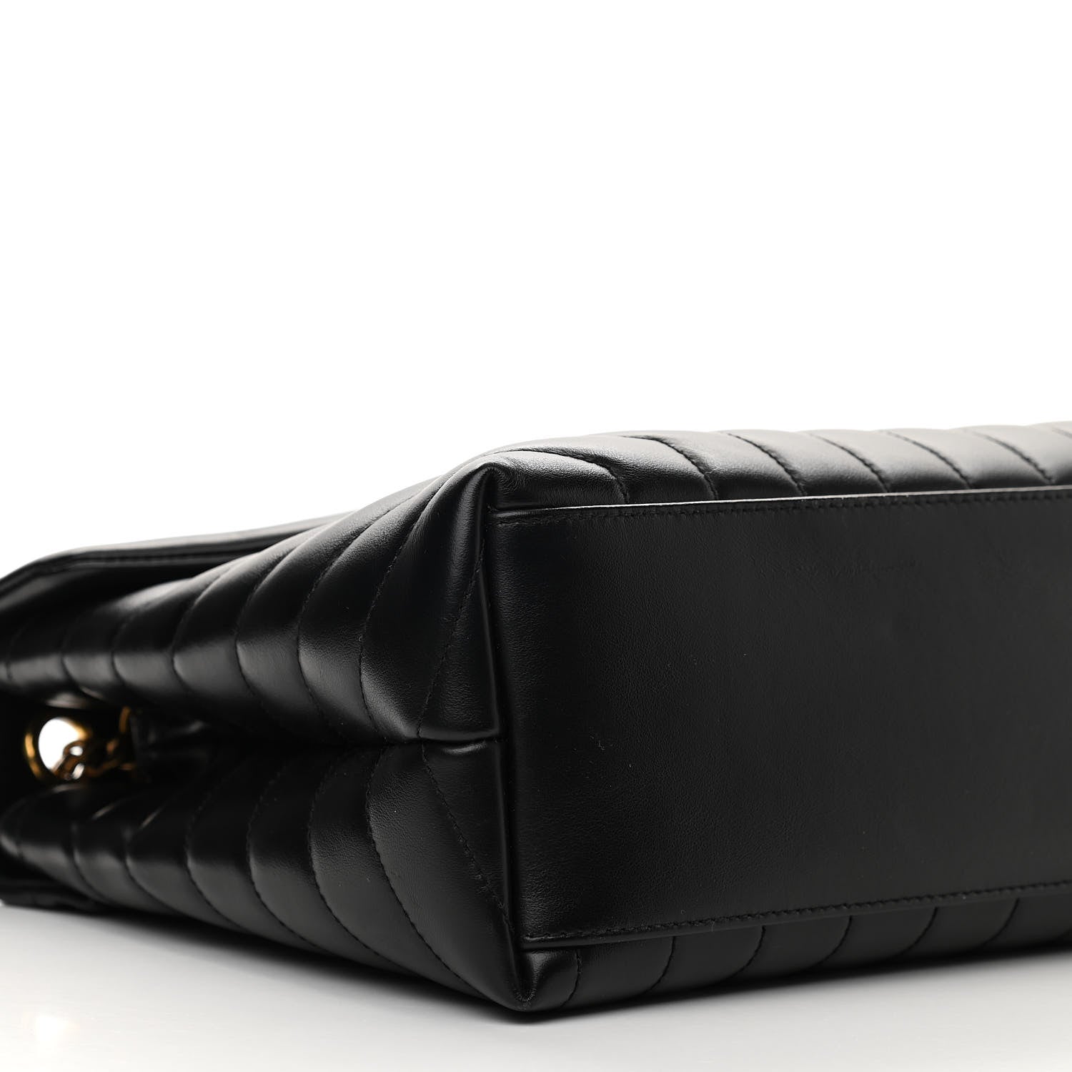 Saint Laurent Calfskin Y Quilted Monogram Medium Loulou Chain Satchel Black 8 of 10